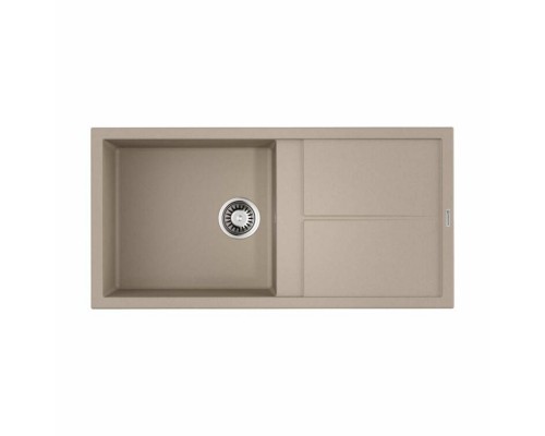 Мойка, OMOIKIRI, Sumi, шгв 1000-500-220, отверстия для смесителя-6 промаркированных, цвет-бежевый