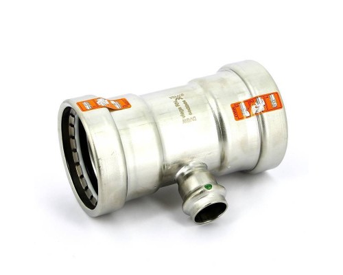 Тройник пресс нержавеющая сталь Sanpress Inox VIEGA 64x22x64