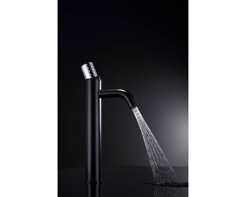 Boheme Stick Смеситель для раковины низкий, цвет: Black Diamond Chrome 121-BCR