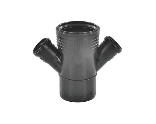 Крестовина PP-MD 1-пл б/ш б/н Дн90х50х50х45гр в/к Silent-PP Geberit 390.469.14.1