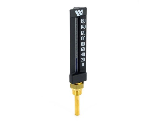 Термометр спиртовой MTG прямой WATTS Ind 1/2" 160°C гильза 63мм