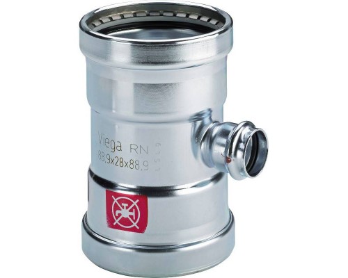 Тройник пресс Prestabo SC-Contur Viega 88,9х54х88,9 оцинкованная сталь