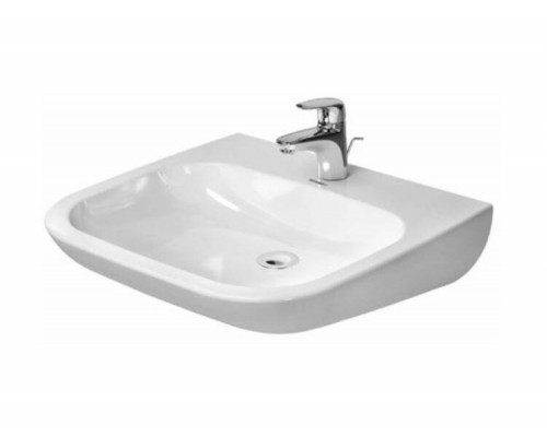 Раковина, Duravit, D-Code, шгв 600-555-155, отверстия для смесителя-1, цвет-белый