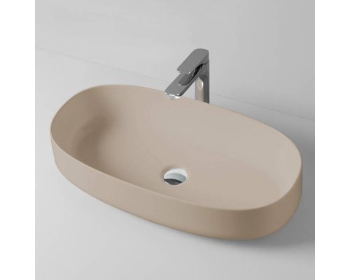 Раковина, Artceram, Cognac, шгв 680-350-150, отверстия для смесителя-отсутствуют, цвет-Brown matera