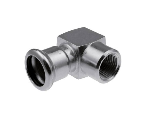 Угол пресс-В KAN 15 x 1/2" короткий, нерж сталь Therm Inox