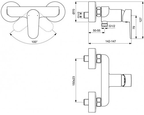 BC499AA CERAFINE O смеситель для душа BC499AA