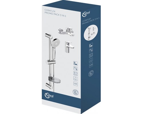 BD001AA Set CERAFLEX (B1713AA см-ль д/умыв. + B1721AA см-ль д/ванны + B2620AA душ. гарнитур) BD001AA