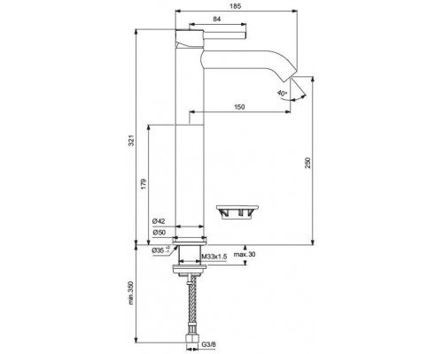 BC269AA CERALINE Vessel смеситель для раковины BC269AA