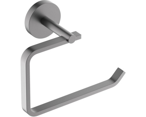 AQ4608BGM БЕТТА бумагодержатель квадратный, оружейная сталь (шлиф. черный хром) AQ4608BGM