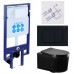 SET AQUATEK МИЯ-MB-012 4в1 (рама AQUATEK Standard INS-0000020+ крепеж KKI-0000002+клавиша KDI-0000012+унитаз AQ2004-MB с тонким сиденьем soft-close SET AQUATEK МИЯ-MB-012 4в1