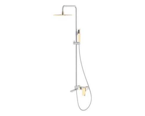 Boheme Q Душевая стойка с верхним душем 15х36х92h см, цвет: white 148-WG.2