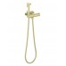 AQ1027BG ОБЕРОН комплект для гигиенического душа термостатический встроенный (смеситель + гигиеническая лейка + шланг), шлиф. золото AQ1027BG