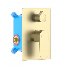 AQ1246BG ОБЕРОН смеситель для ванны 2 режима (внешняя и скрытая часть), шлиф. золото AQ1246BG