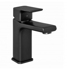 102108989C1EX TIERA смеситель для раковины 121 без донного клапана матовый черный 102108989C1EX