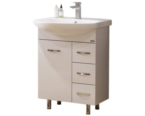 Тумба напольная Лагуна/3 + Умывальник ЛАГУНА 65 SET_Лагуна-3/Лагуна-65