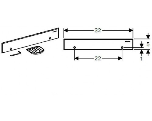 154.336.FW.1 декоративная накладка, нерж.сталь. 154.336.FW.1