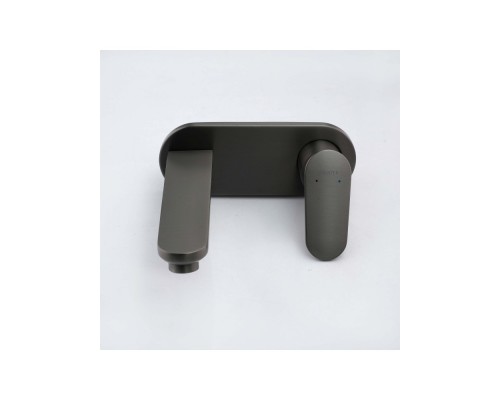 AQ1813BGM НИКА смеситель для раковины настенный (внешняя и скрытая часть), оружейная сталь AQ1813BGM