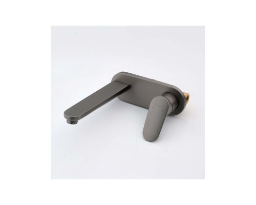 AQ1813BGM НИКА смеситель для раковины настенный (внешняя и скрытая часть), оружейная сталь AQ1813BGM