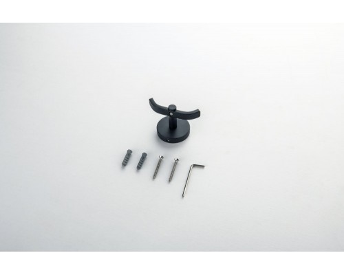 AQ4602MB БЕТТА крючок двойной, матовый черный AQ4602MB