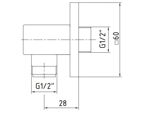 102126388C1EX ELEA шланговое подсоединение матовый черный 102126388C1EX