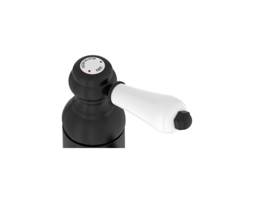 E24360-BL LOUISE смеситель для раковины без донного клапана матовый черный E24360-BL