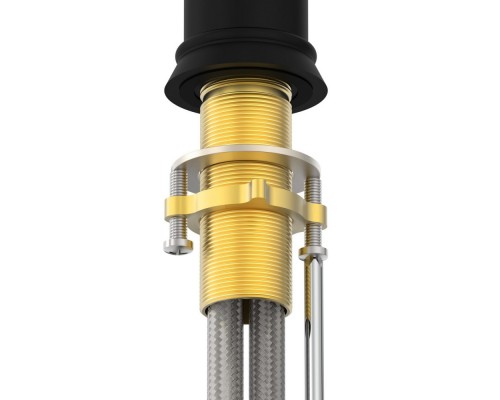 E24360-BL LOUISE смеситель для раковины без донного клапана матовый черный E24360-BL