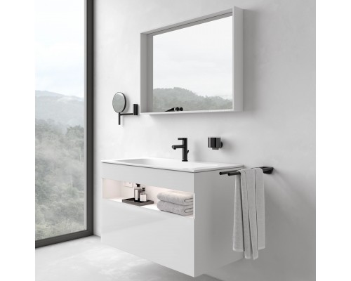 32862970100 STAGELINE Тумба под умывальник 800x625x490 mm,подсветка, розетка + USB/USB-C, 1 выдвижной ящик, сифон 1 1/4 x 32, Вулканит/Вулканит 32862970100