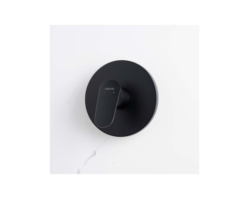 AQ1866MB НИКА смеситель для душа (внешняя и скрытая часть), матовый черный AQ1866MB