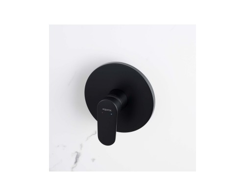 AQ1866MB НИКА смеситель для душа (внешняя и скрытая часть), матовый черный AQ1866MB