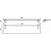 Полка стеклянная, 64 см TD 500.20 черный X07P567