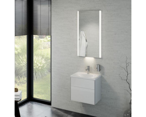 39601211102 ROYAL REFLEX.2 Комплект мебели для ванной 4 (Тумба под умывальник петли справа+Умывальник из минерального литья+Зеркало с подсветкой) 39601211102