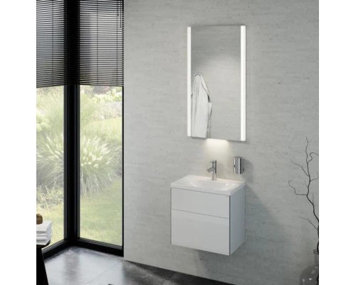 39601211101 ROYAL REFLEX.2 Комплект мебели для ванной 3 (Тумба под умывальник петли слева+Умывальник из минерального литья+Зеркало с подсветкой) 39601211101