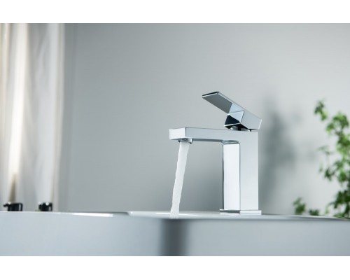 AQ1610CR ЛИБРА смеситель для раковины 114, без донного клапана AQ1610CR