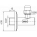 AV00121CR угловой переходник c фильтром и запорным клапаном AV00121CR