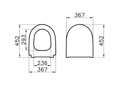 120-483-009 Sento тонкое дюропластовое сиденье микролифт, цвет Матовый черный 120-483-009