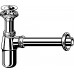 102845 Сифон для раковины (латунь), с пробкой, 1 1/4 x 32, хром, неразъемная чашка выпуска 102845