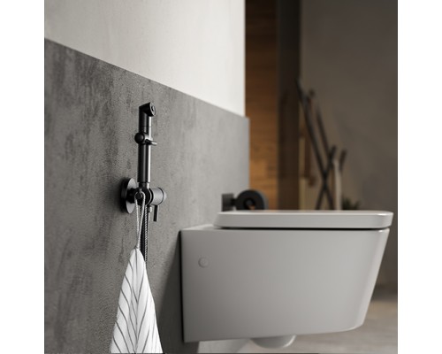 LM7166BLSOLOСмеситель с гигиеническим душем, встраиваемый, черный LM7166BL