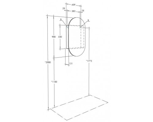 1A254502OL010 Зеркальный шкаф Оливия 1A254502OL010