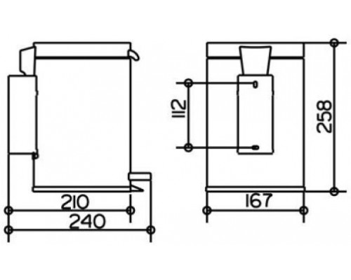 14977010000 PLAN Ведро для мусора настенное, 3л, хром (с эффектом полированной нержавеющей стали) 14977010000