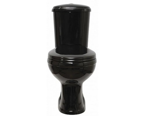 47374110402 (старый арт. 47374130402) Унитаз-компактДораСтандарт/ черный, нижний подвод воды, горизонтальный выпуск 47374110402