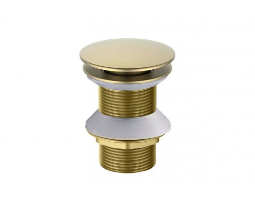 AQ6003BG сливной набор для раковины Push-open без перелива, шлиф. золото AQ6003BG