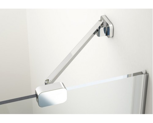 BSRV4-90 душевой уголок квадратный с угловым входом,хром+Транспарент 1UV77A00Z1