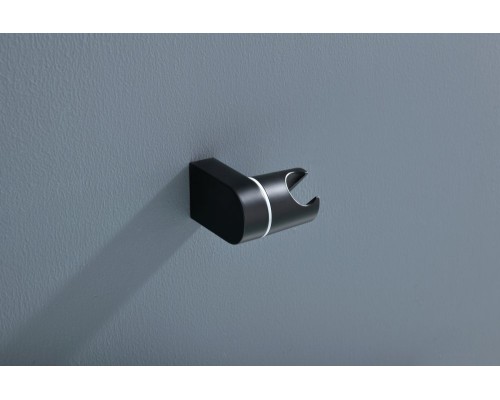 AQ1449MB ЛИРА смеситель для ванны с душевым набором 3jet, матовый черный AQ1449MB