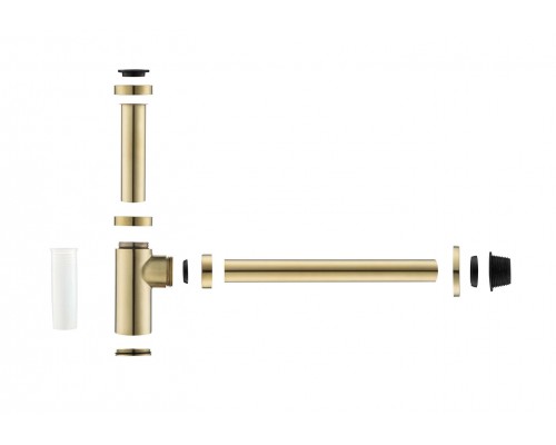 AQ6012BG сифон, шлиф. золото AQ6012BG