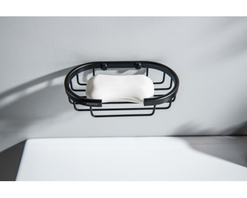 AQ4956MB мыльница решетка, матовый черный AQ4956MB