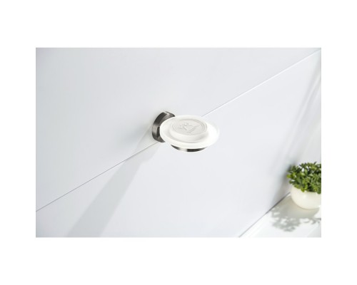 AQ4103BGM ЕВРОПА мыльница, оружейная сталь (шлиф. черный хром) AQ4103BGM