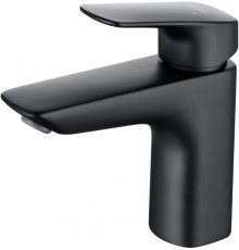 AQ1010MB ВЕГА смеситель для раковины 97 без донного клапана, матовый черный AQ1010MB