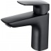 AQ1010MB ВЕГА смеситель для раковины 97 без донного клапана, матовый черный AQ1010MB