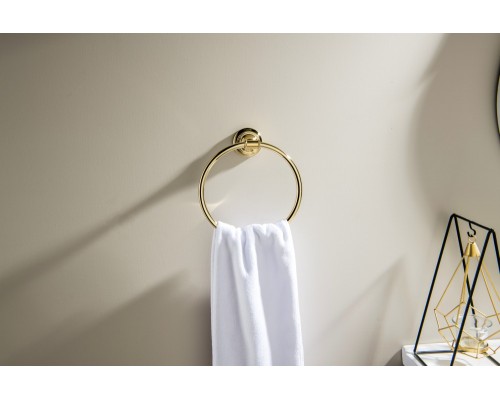 AQ4512PG КЛАССИК полотенцедержатель кольцо, полир. золото AQ4512PG