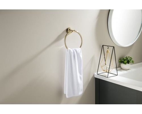 AQ4512PG КЛАССИК полотенцедержатель кольцо, полир. золото AQ4512PG